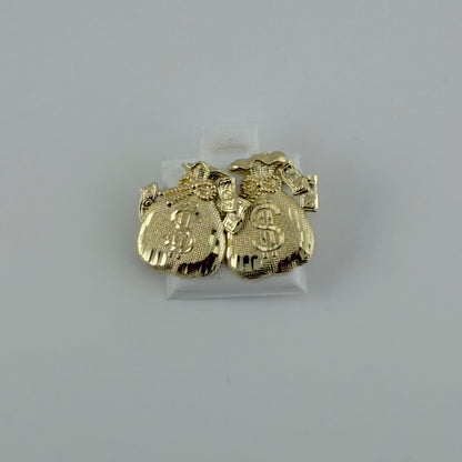 10K Gold Moneybag 2 Earrings