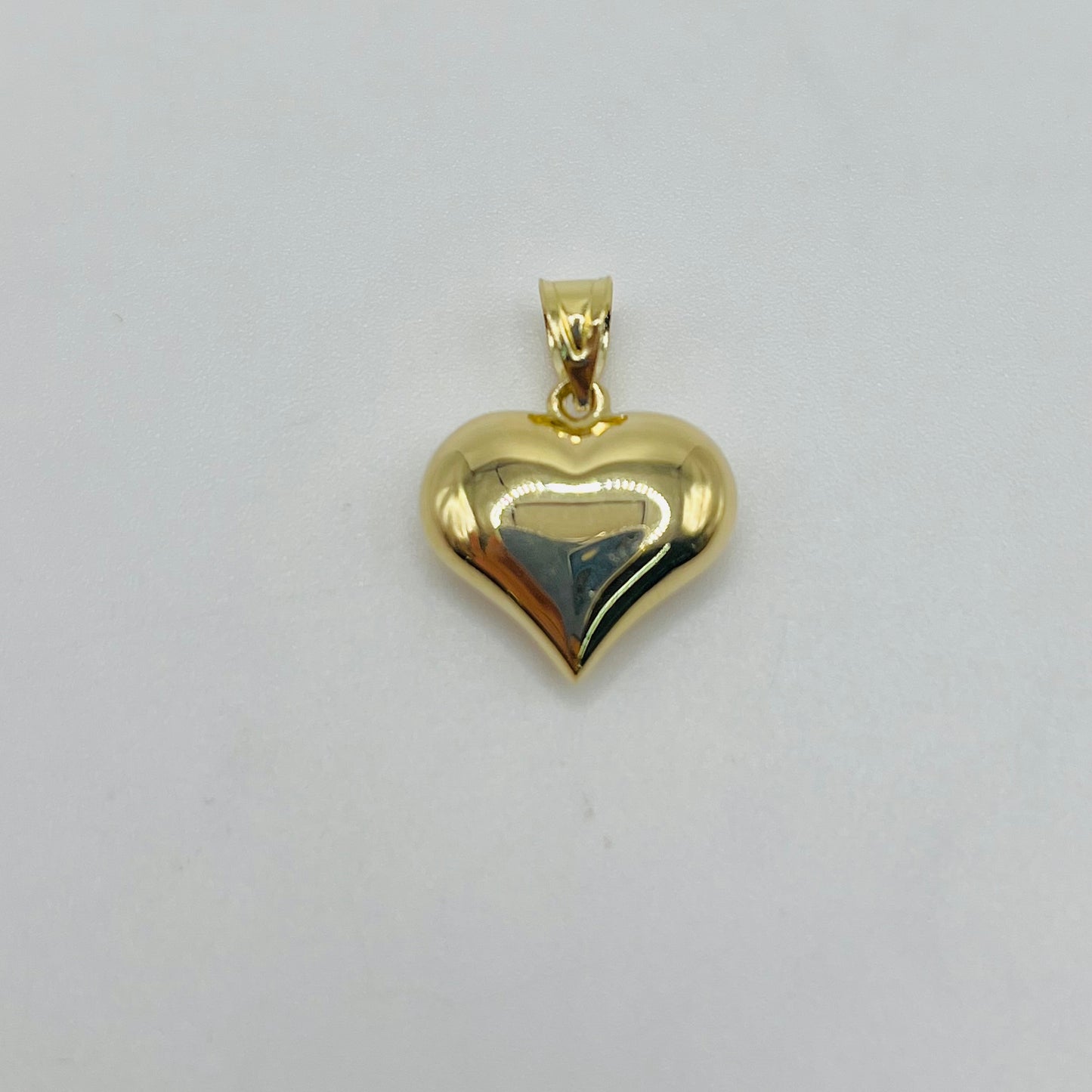 14k Gold Bubble Heart Pendant (M)