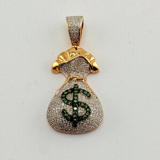 Diamond Moneybag Pendant