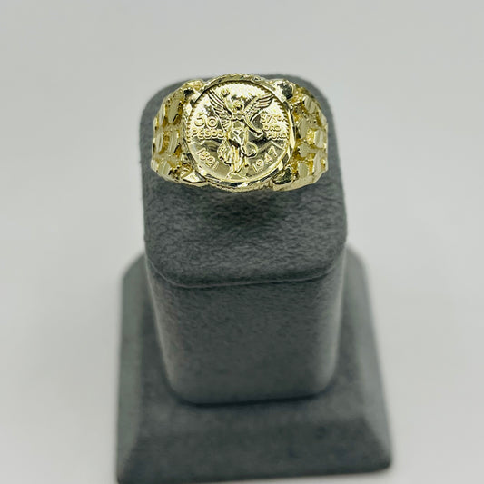 10k Gold Centenario Nugget Ring