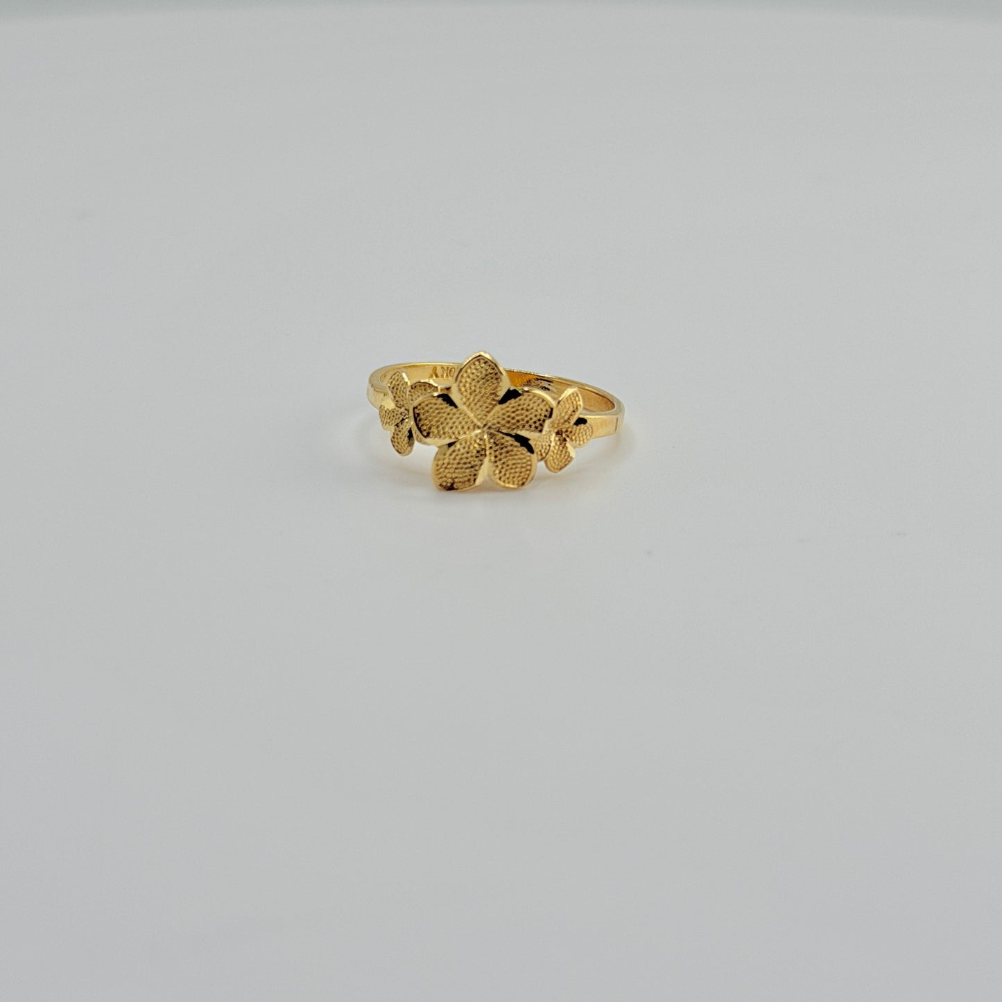 10k Gold Classic Hibiscus Signature Ring (Medium)