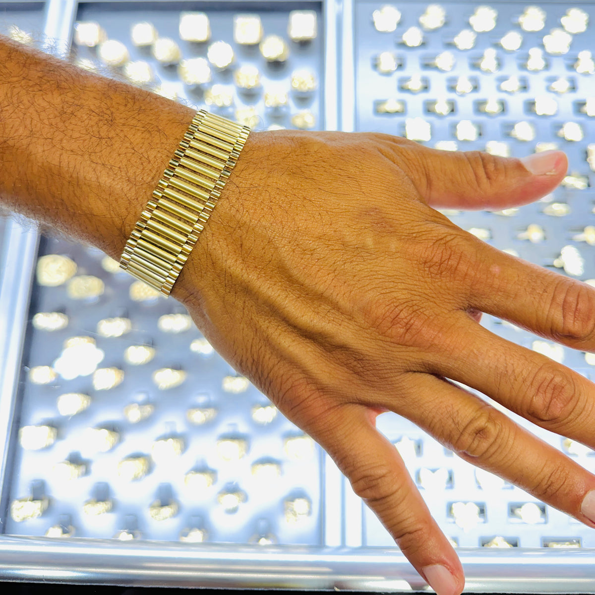 10K Gold RX Presidential Style Bracelets