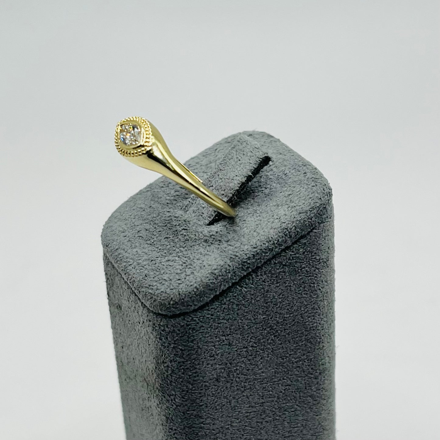 14k Gold Natural Diamond Evil Eye Ring
