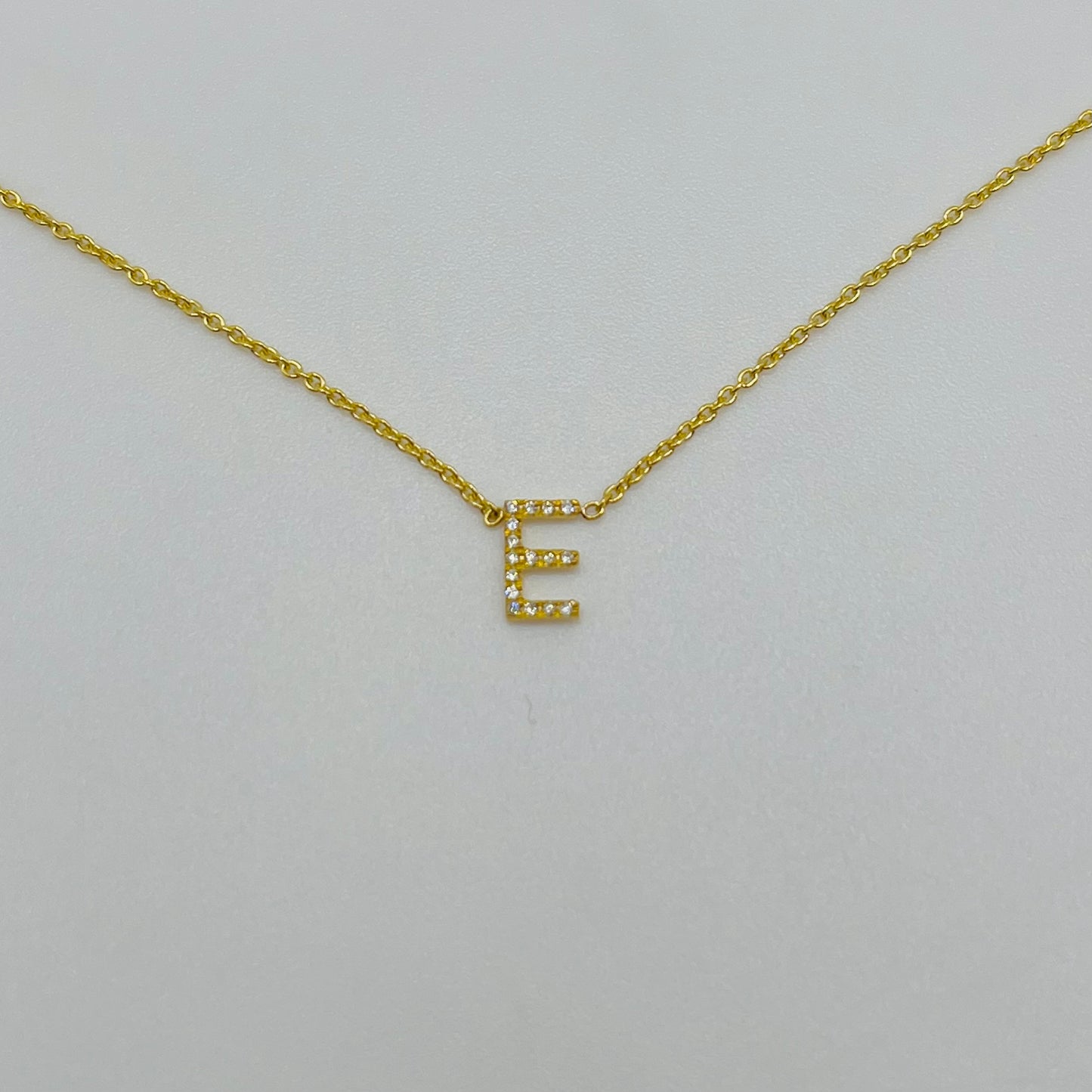 14k Gold Diamond Classic Initial Chain