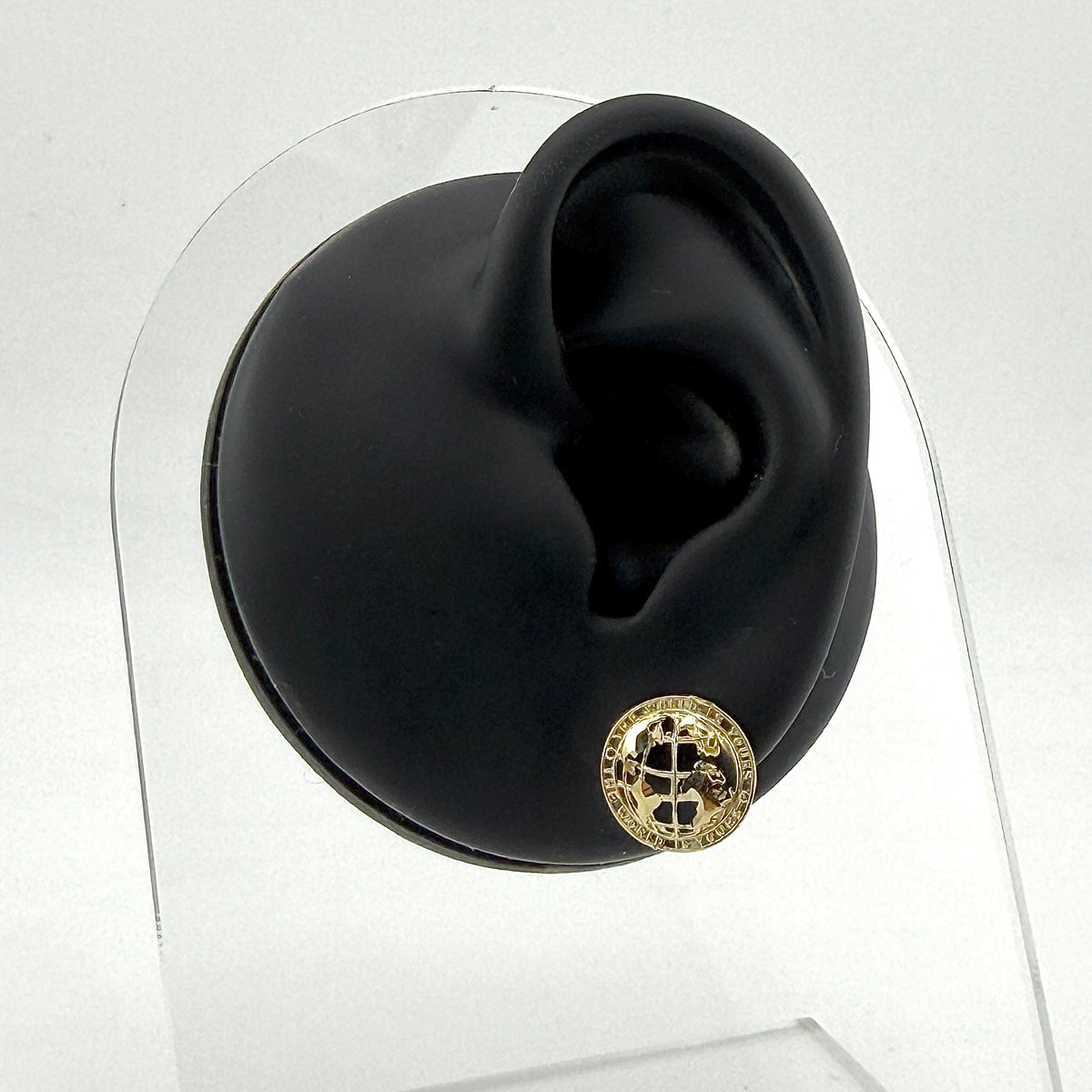 10K Gold The World is Yours Mini Earrings