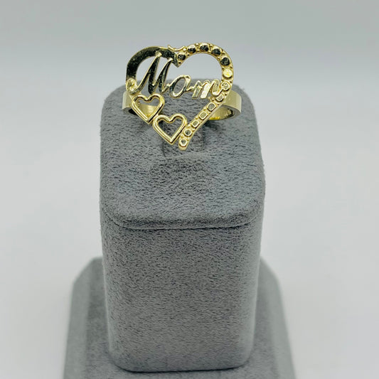 10k Gold Loving Mom Ring