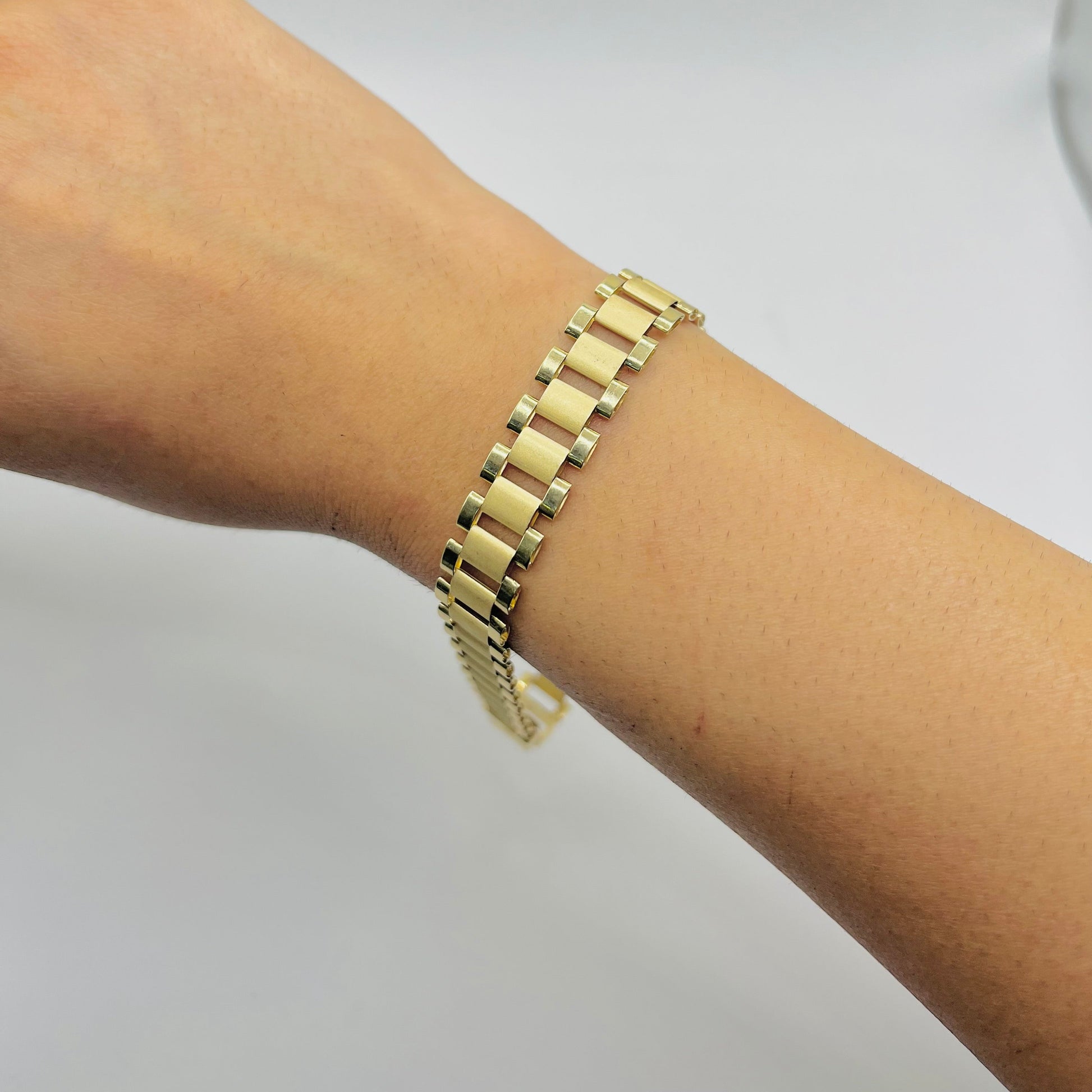 10K Gold RX Bracelet | Width: 10mm