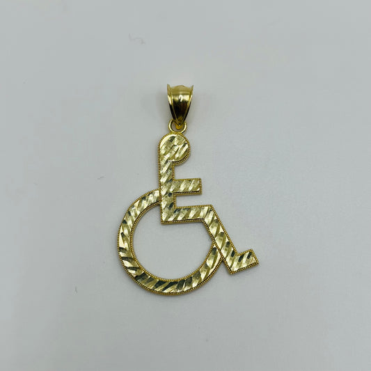 10k Gold Handicap Charm (Medium)