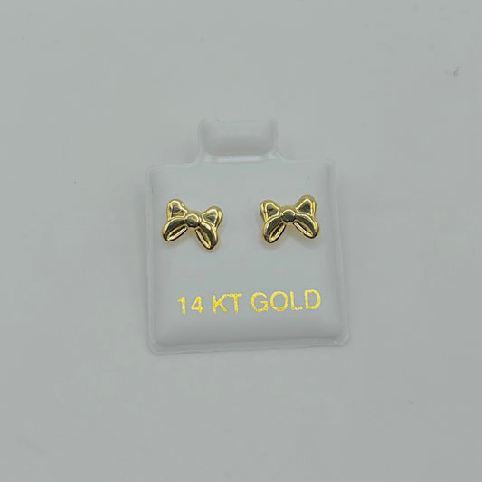 14k Gold SweetBow Earrings