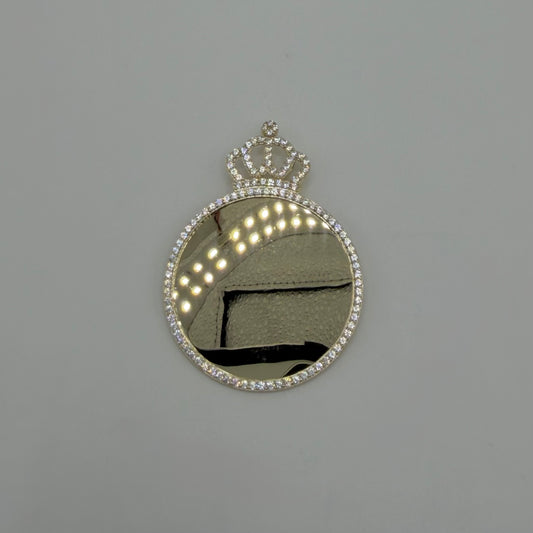 10k Gold Princess Cz Picture Pendant (L)