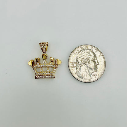 10k Gold Crown of Dreams Charm