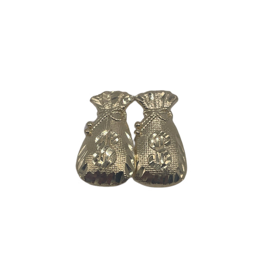 10K Gold Moneybag Earrings (large)