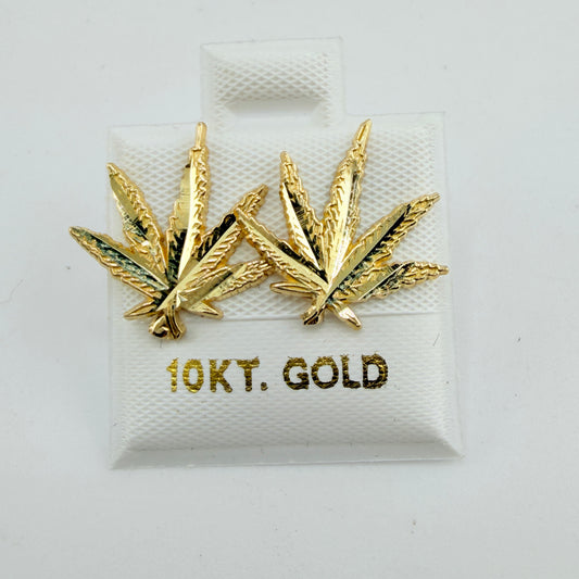 10K Gold Mary Jane Earrings