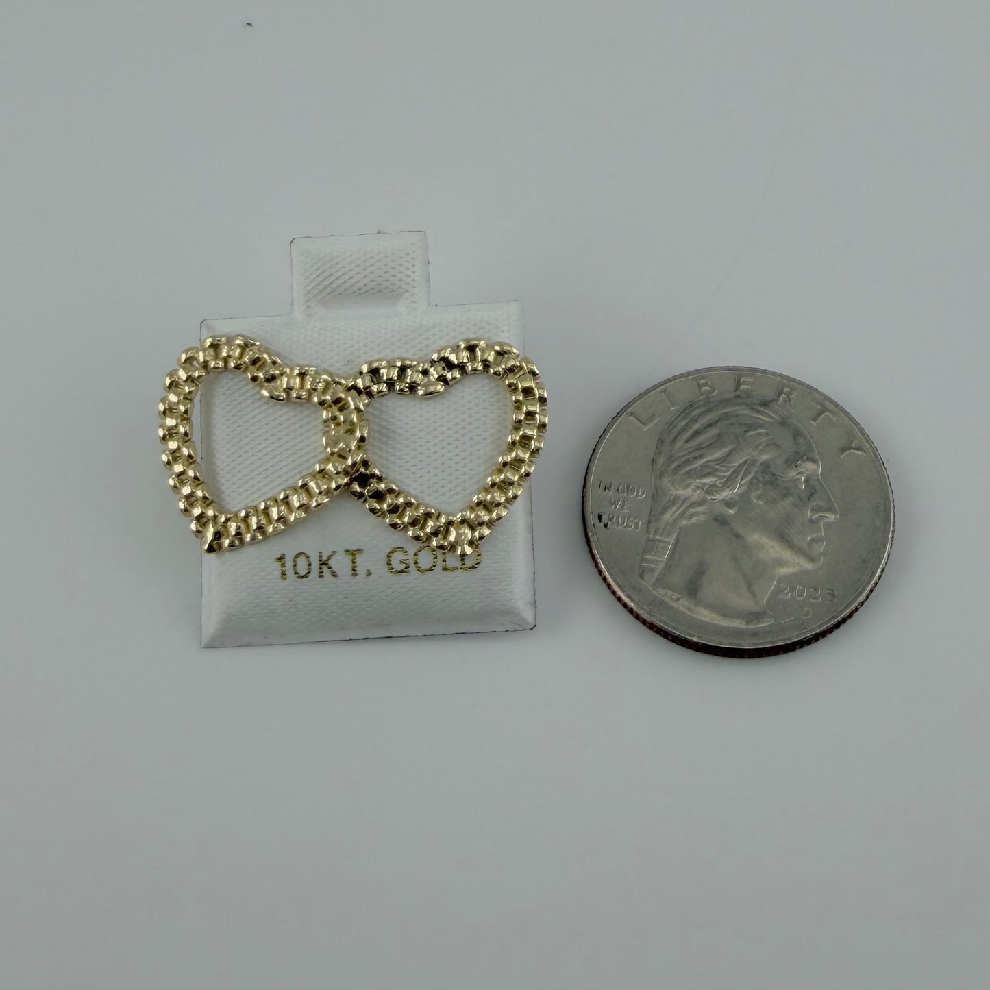 10K Gold RX Heart Earrings (s)