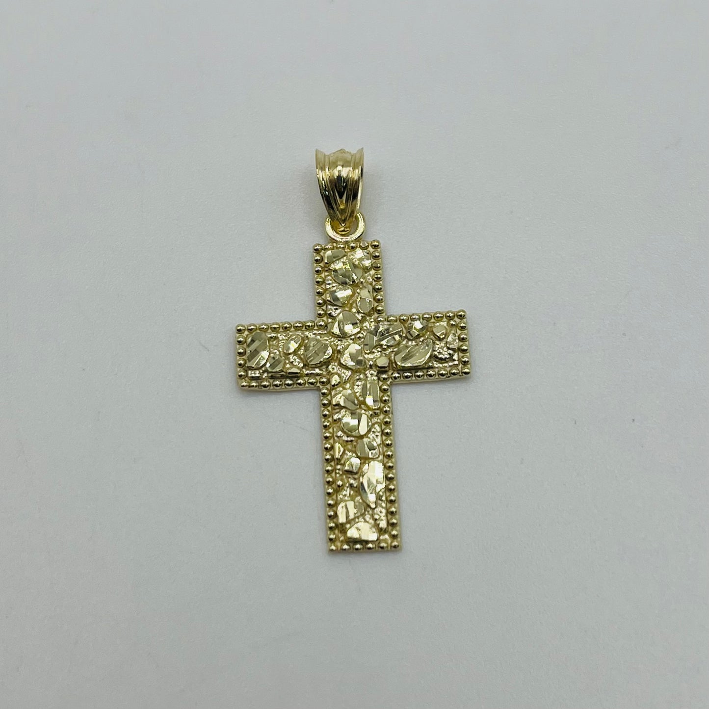 10k Gold Nugget Legacy Cross (S)