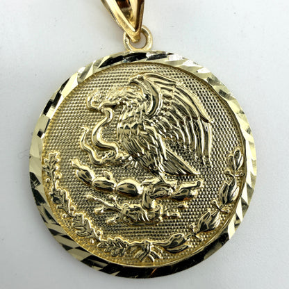 10K Gold Coat of Arms of Mexico (Escudo Nacional de México) Pendant
