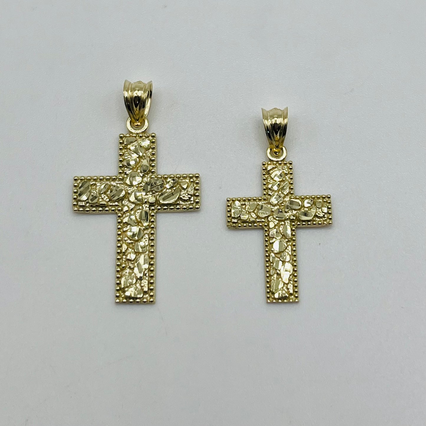 10k Gold Nugget Legacy Cross (S)