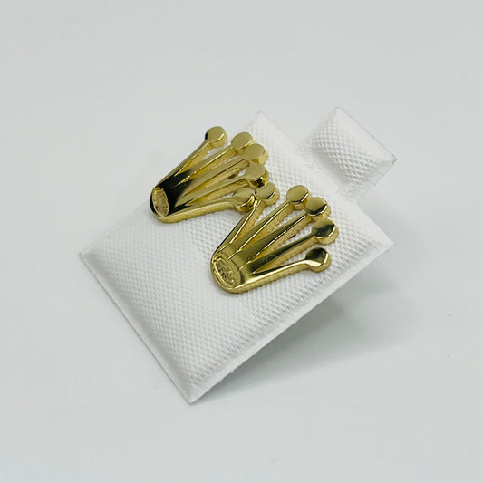 10k RX Crown Earrings