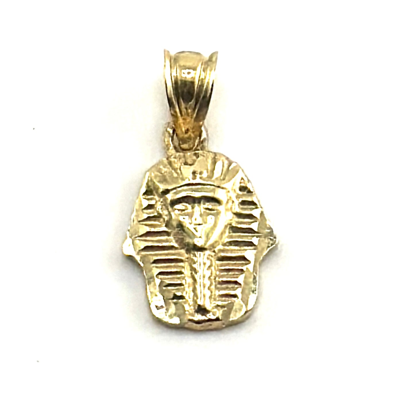 10K Gold Necklace Set - Small Pharoah Charm with Chain