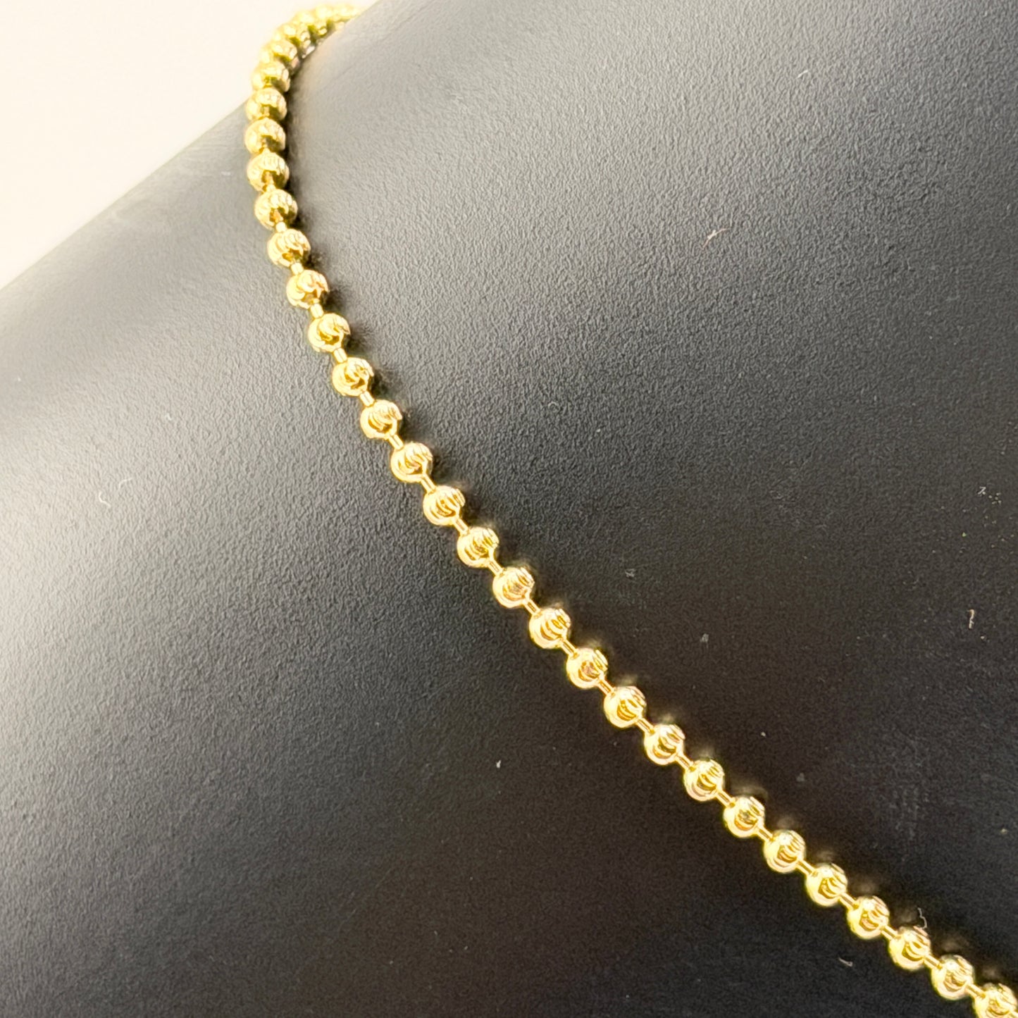 14K Gold Mini Ball Anklet