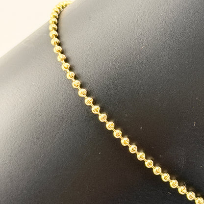 14K Gold Mini Ball Anklet