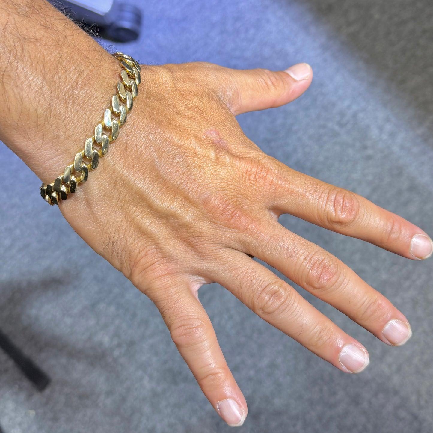 10K Gold 10.5mm Monaco Bracelet