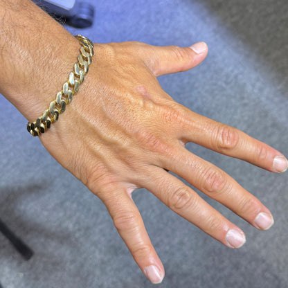 10K Gold 10.5mm Monaco Bracelet