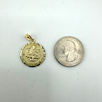 10K Gold Coat of Arms of Mexico (Escudo Nacional de México) Pendant