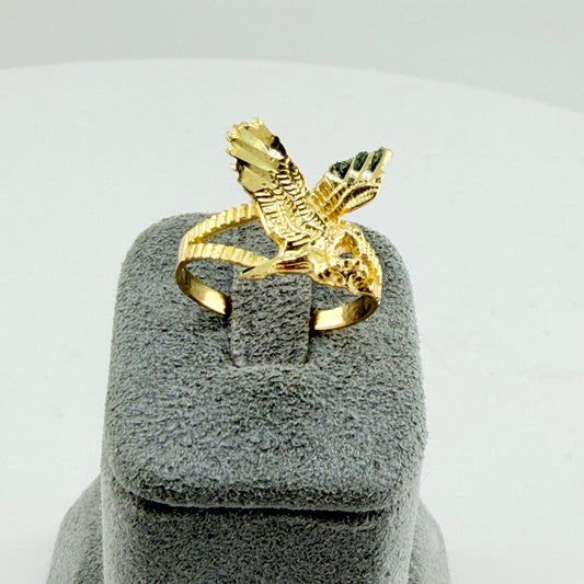 10K Gold Eagle Ring