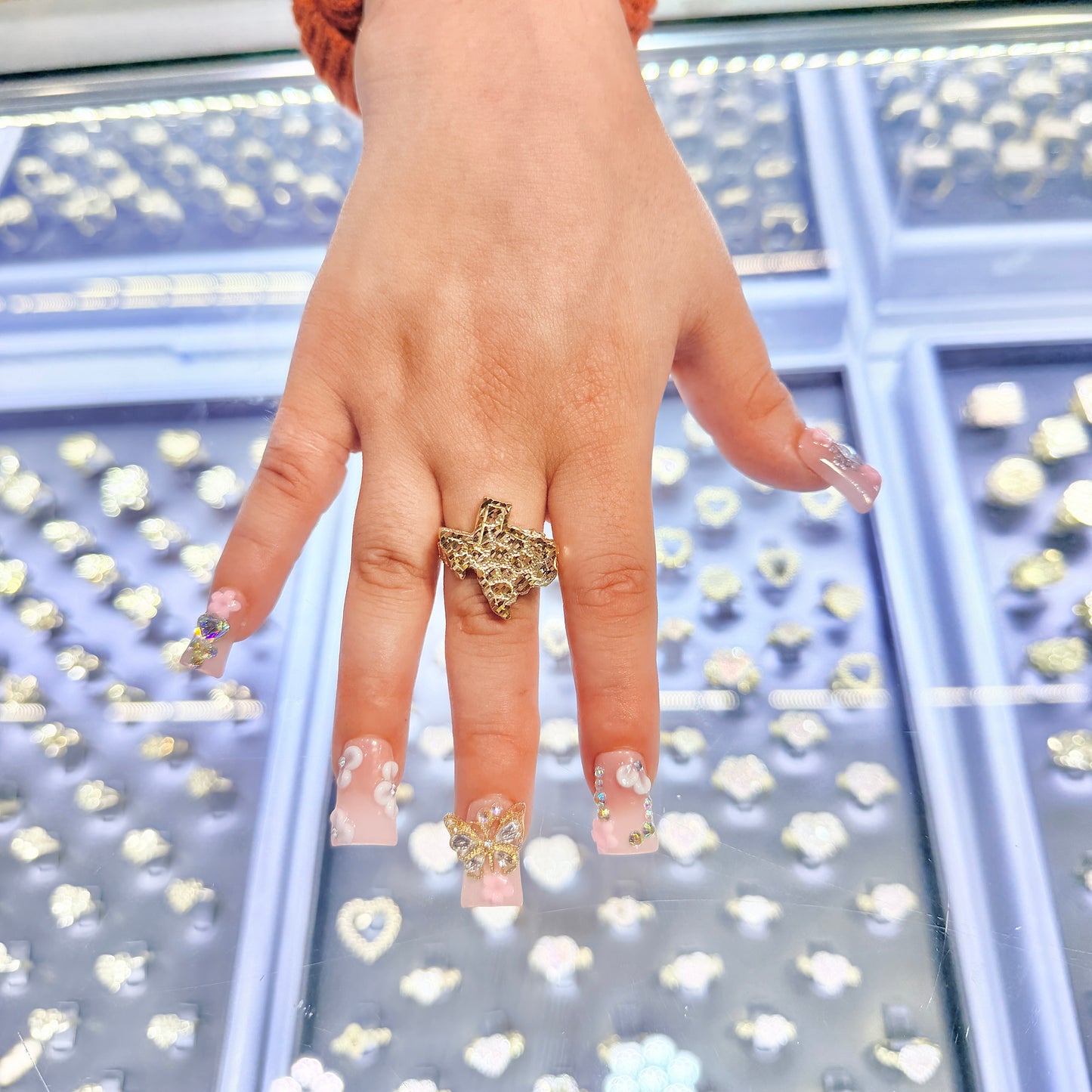 10K Gold Big Texas Nugget Ring