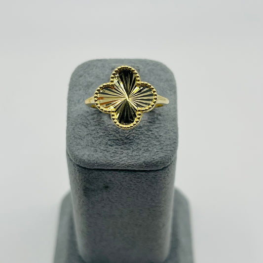 10K Gold Fancy Clover Ring