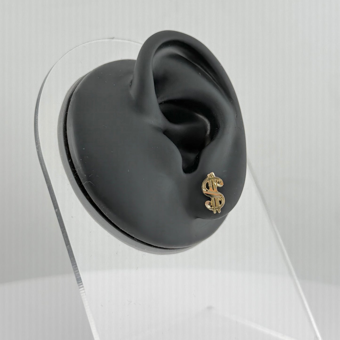 10k Gold Money Sign Earrings Small