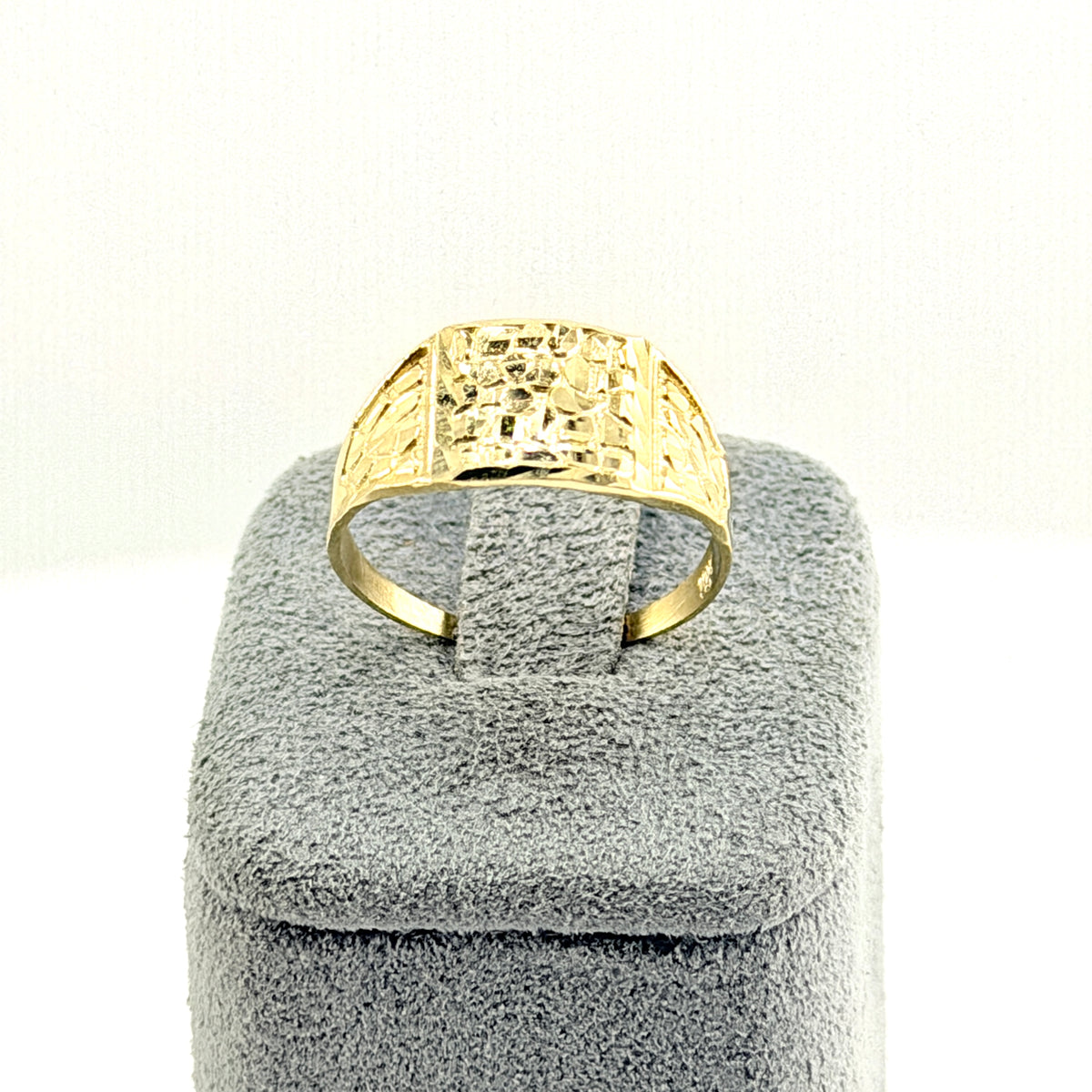 10K Gold Nugget Pinky Ring