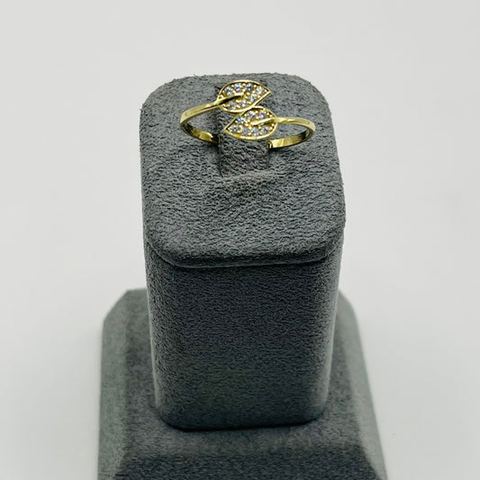 10k Gold Garden Cz Ring