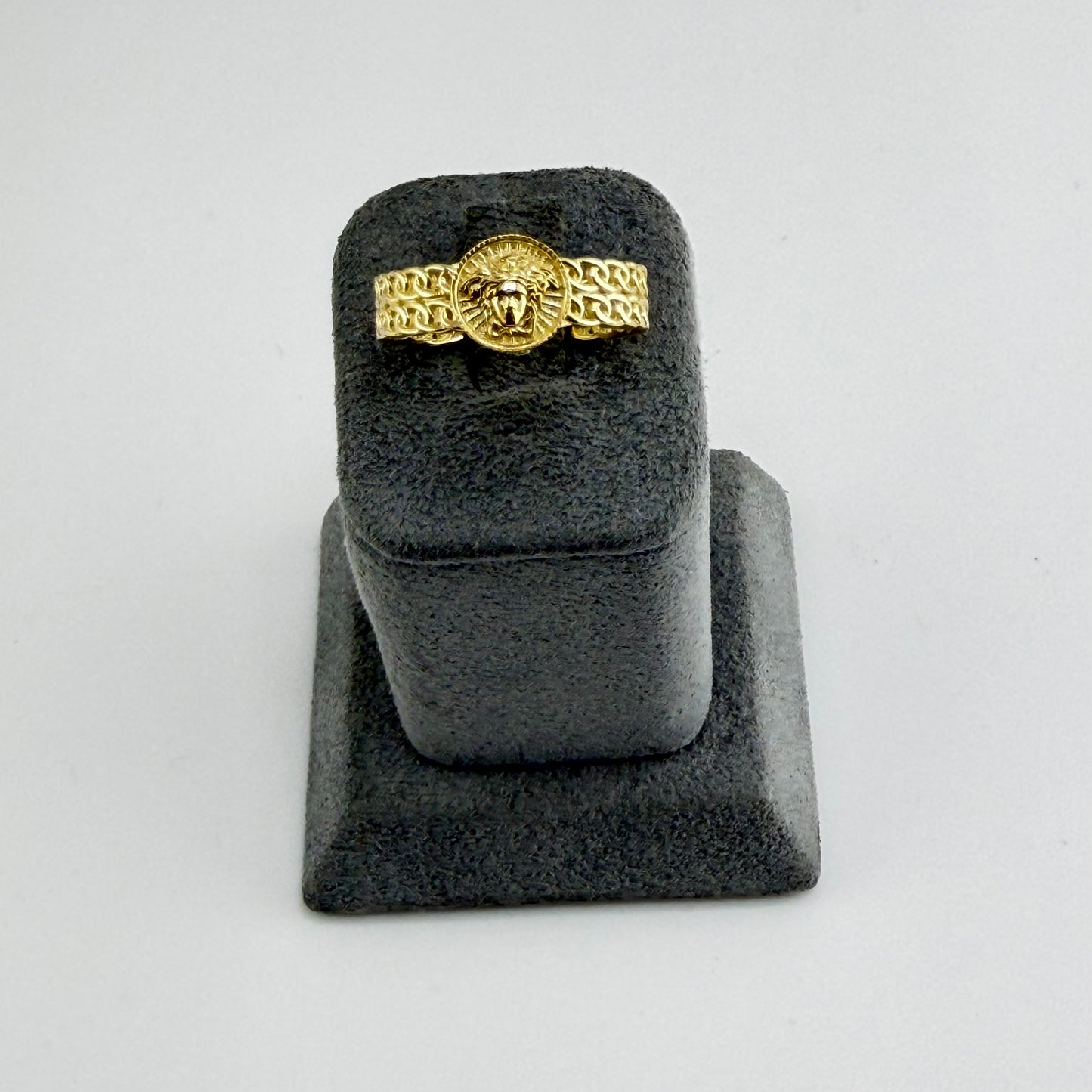 10k Gold Greek Double Link Ring