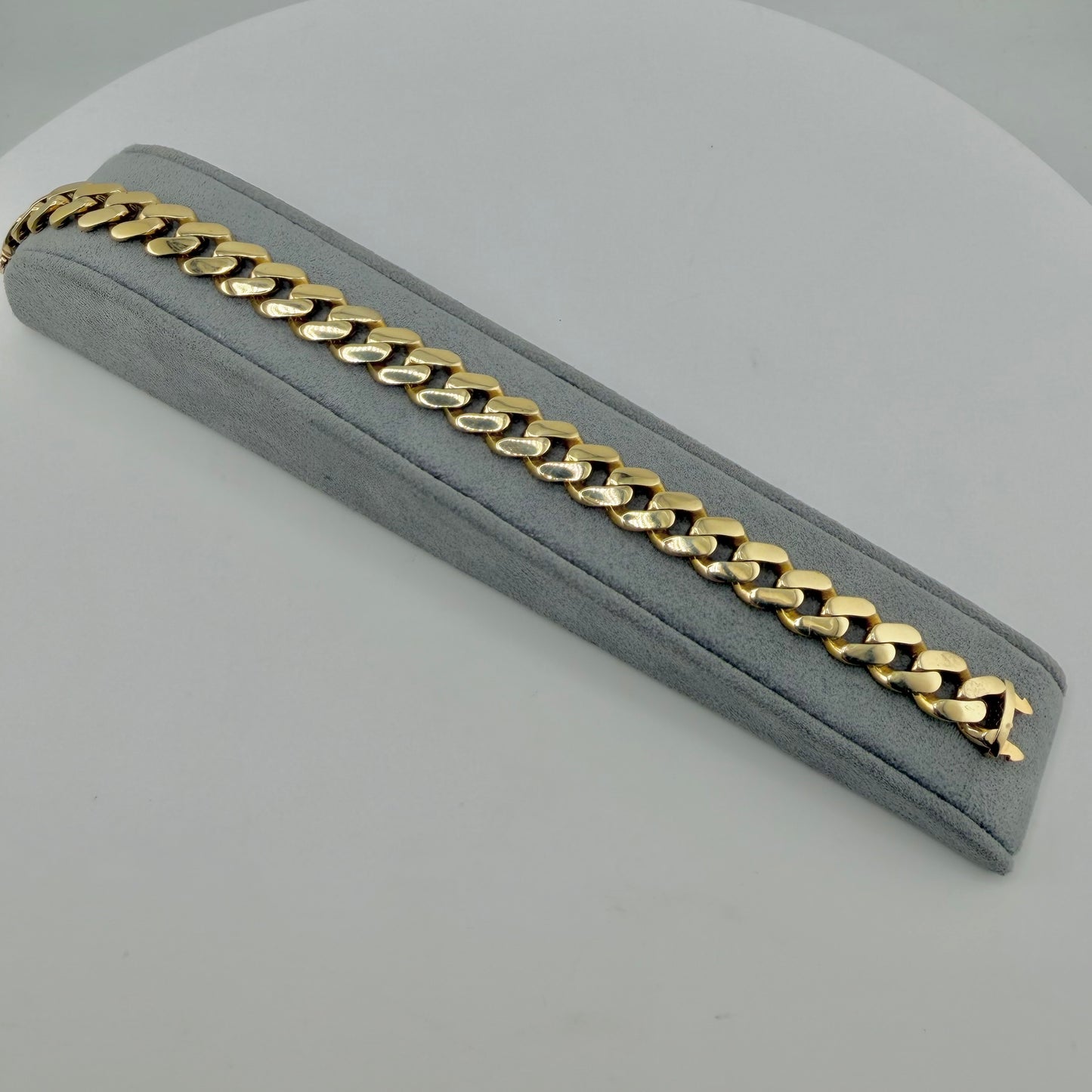10K Gold 10.5mm Monaco Bracelet