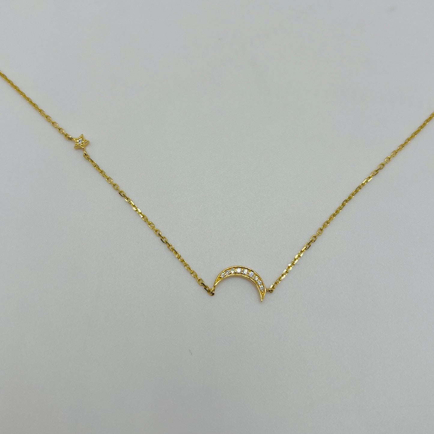 14k Gold Diamond Lunaire Glow Chain