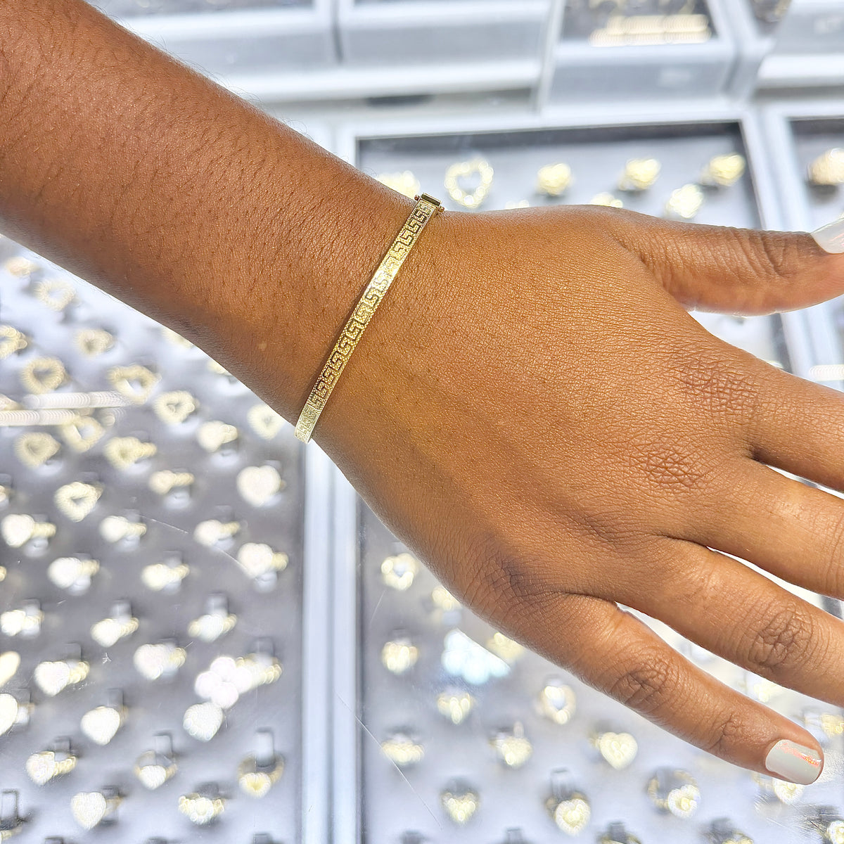 10K Gold Goddess Bangle