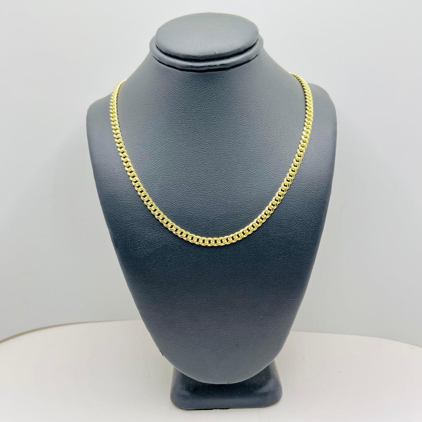 10K Gold 3.8mm hollow Miami Cuban Chain