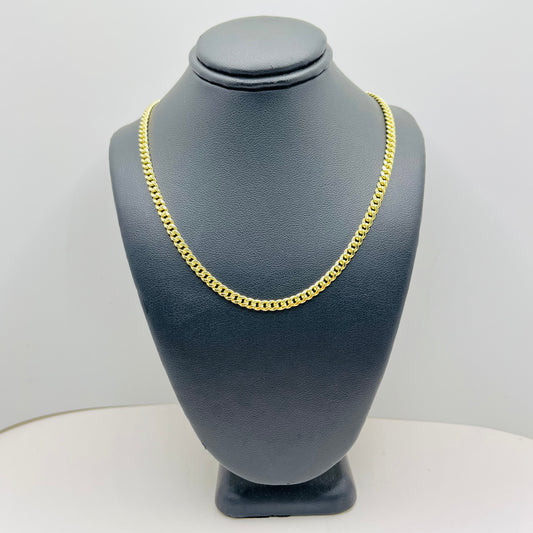 10K Gold 3.8mm hollow Miami Cuban Chain