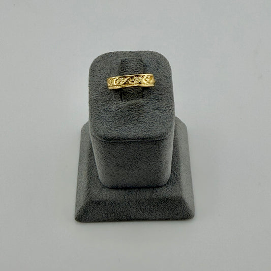 10k Gold Wave Toe Ring