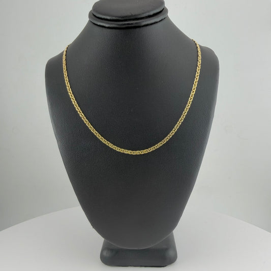 10k Gold 2mm Mariner Chain