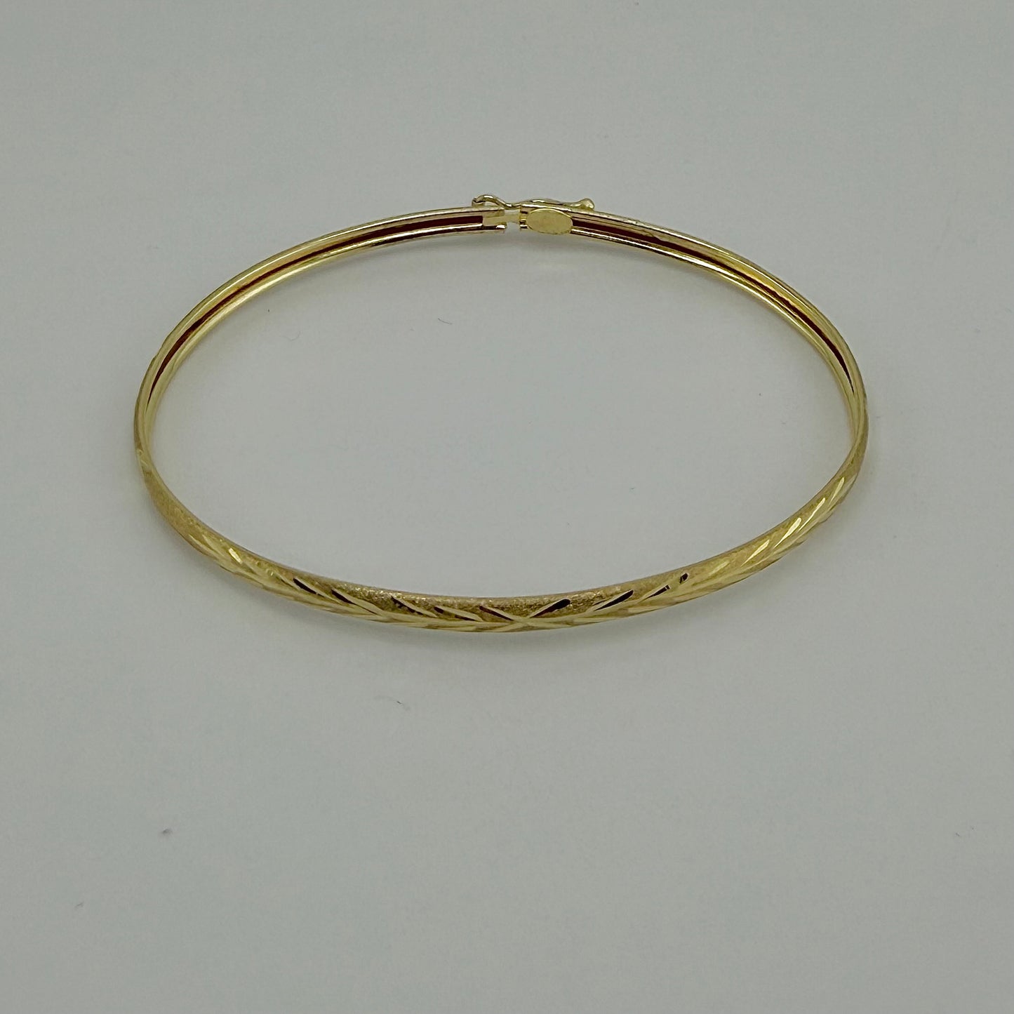 10k Sun Gold Bangle Bracelet