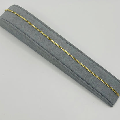14k Gold 2.2mm Franco Bracelet