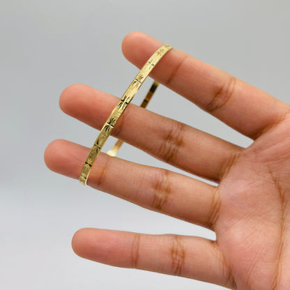 14k Gold Starbound Bangle