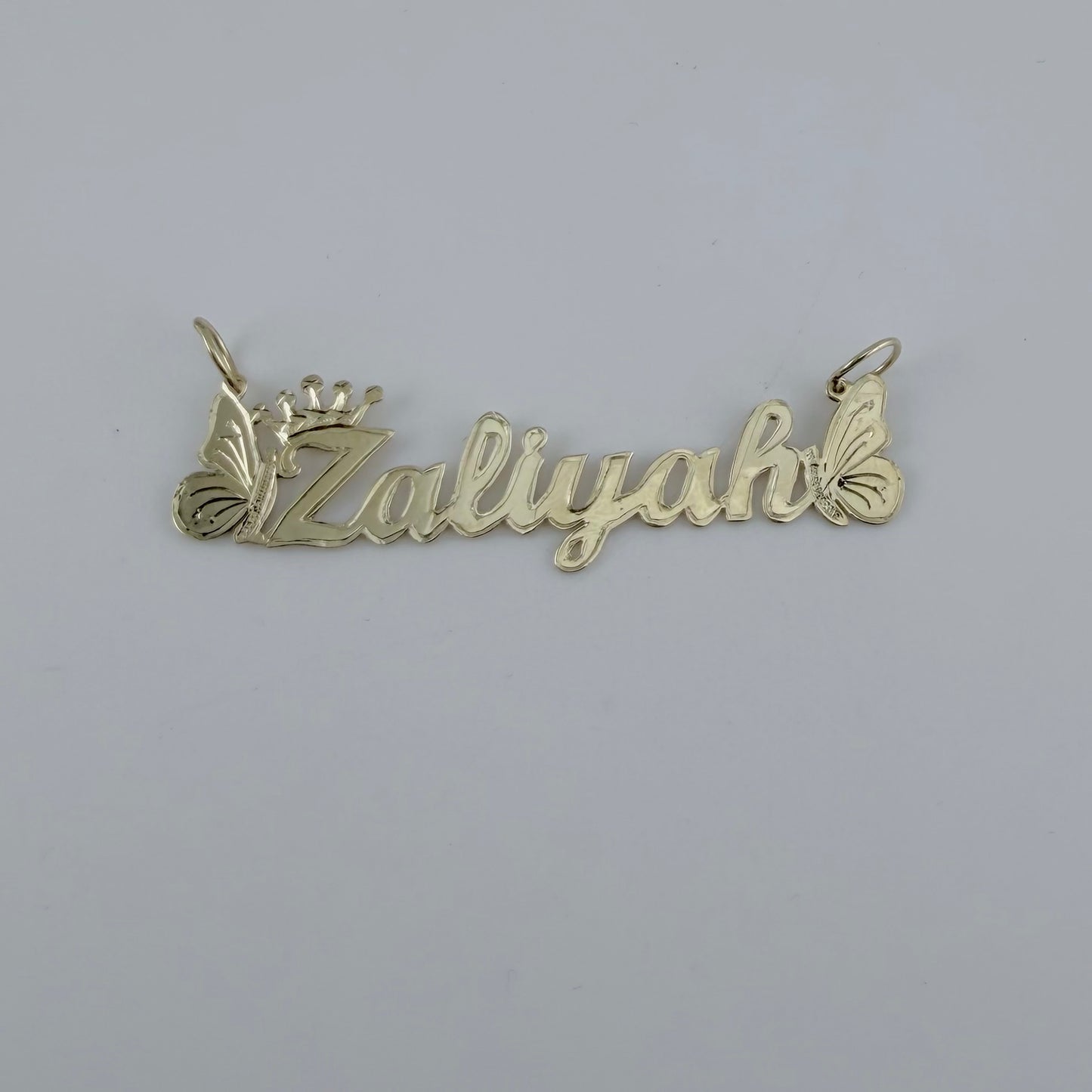 10k Custom Nameplate - Butterfly with no Bar