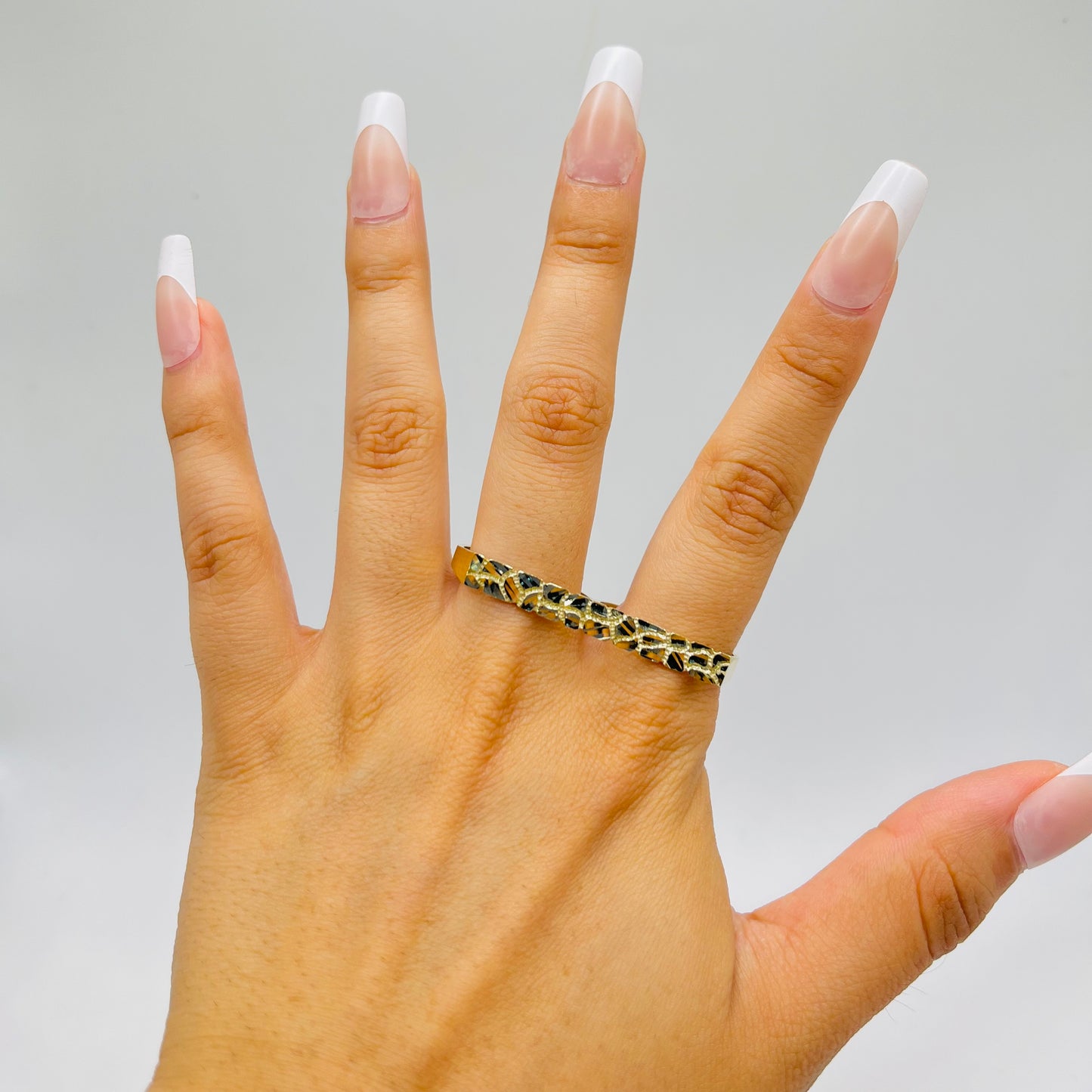 10K Gold 2-Finger 5mm Nugget Ring