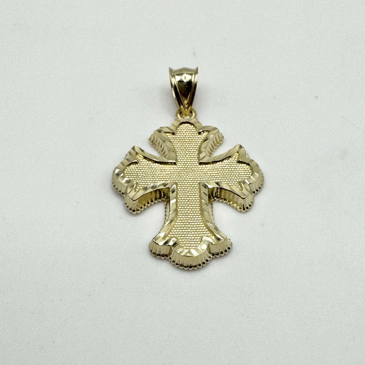 10K Gold Royal Cross Pendant | Face Size: 21mm