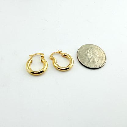 10K Gold Classic Huggy Hoops