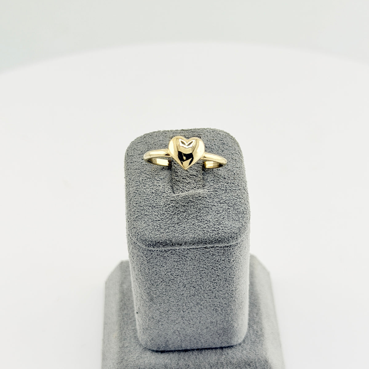 10K Gold Classic Bubble Heart Ring